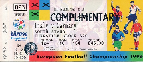 Ticket euro italy v - euro, 96