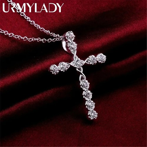 Sparkly crystal cross pendant - sparkly,