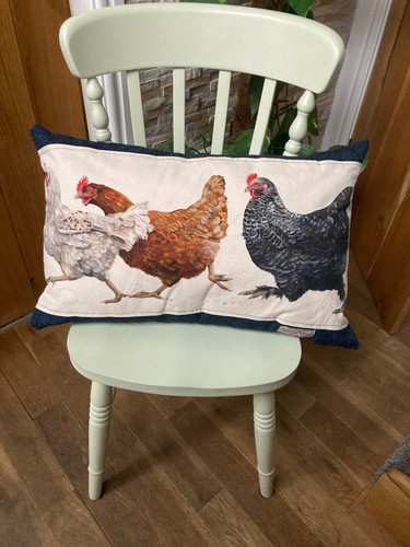Harris tweed cushion chicken - cushion,
