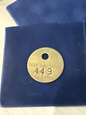 Original Deep Navigation Colliery Pit Check Welsh Miners Lamp Tally (19117)