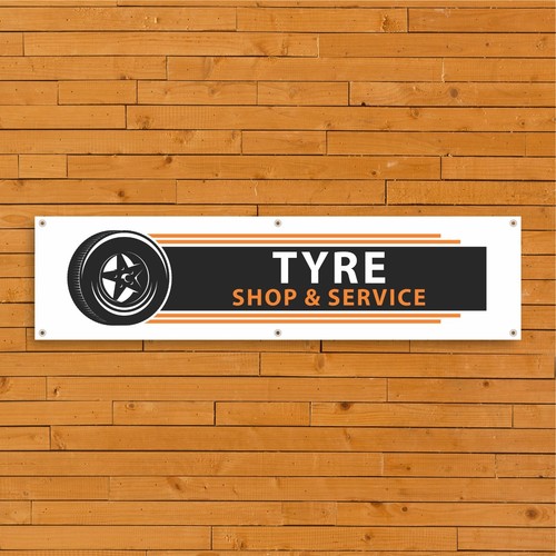 Tyre shop 002 pvc banner - shop,