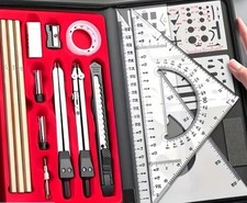 Bargain drafting set in zipper