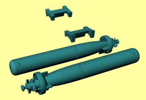 Models 3d7224 72 torpedo - models, 1:72