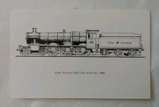 80+ Railway Locomotive Postcards • GREAT WESTERN HALL CLASS 4-6-0 No 5900 • New