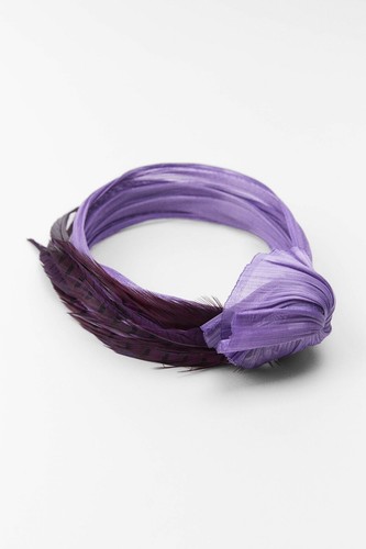 New zara feather headband - new,