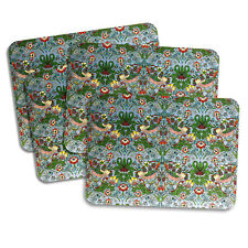 Strawberry Thief Teal Serving