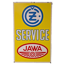 Service Java - CZ ( Cezeta ) - Vintage Original Sign - Advertising Plaque Poster