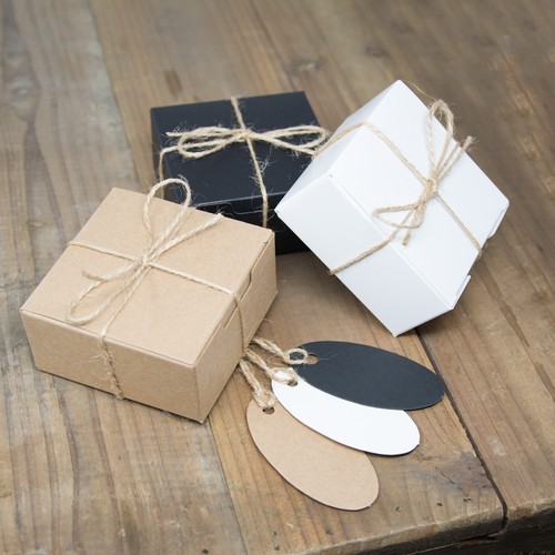 Gift box small square - square, eco