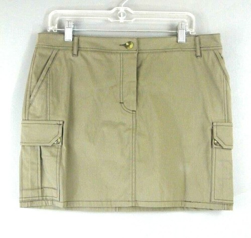 Army green mini skirt khaki - green, 10