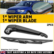 FOR VOLVO V50 ESTATE 2004-12 REAR WINDOW WINDSCREEN SCREEN WIPER ARM & BLADE KIT