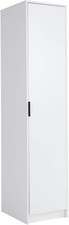 White Slim 1-Door Wardrobe