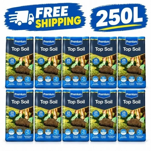 250l garden top soil bulk - 250l,