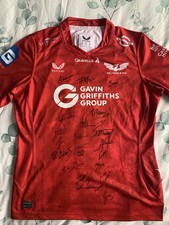 Official Squad Signed Scarlets 2024/25 Rugby Shirt