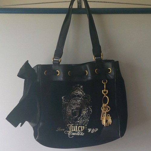 Juicy couture black velour - juicy,