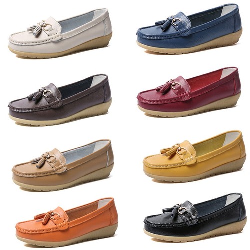 Ladies leather loafer - loafer, shoe