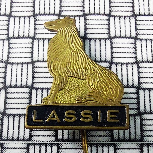 Vintage lassie collie dog - lassie,