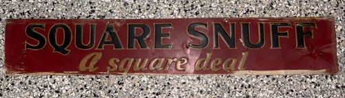 Rare antique square snuff tin - antique,