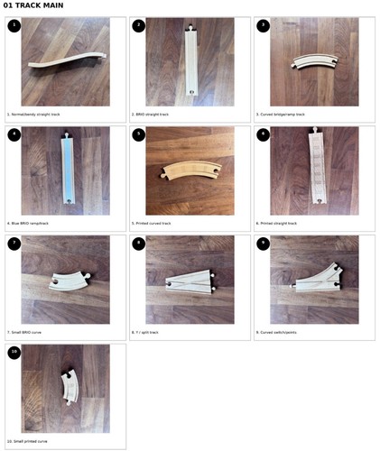 Wooden train set bundle - train,