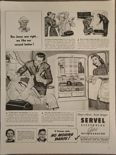 1941 servel electrolux gas - servel,