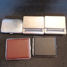Cigarette Roller Tins And Cigarette Cases Mixed Lot