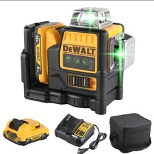 DeWalt DW089LG 12V Green Line 3 x 360 Laser Level Laser Tool battery + charger