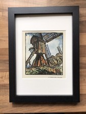 Frank Brangwyn, Windmill Series - Framed Print of A Pumping Mill, Holland
