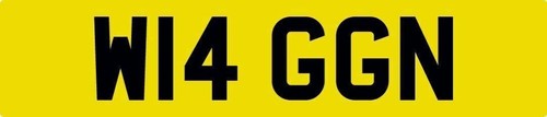 Wiggins number plate - plate, wiggin