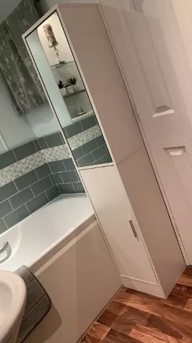 Tall mirrored cabinet narrow - tall,