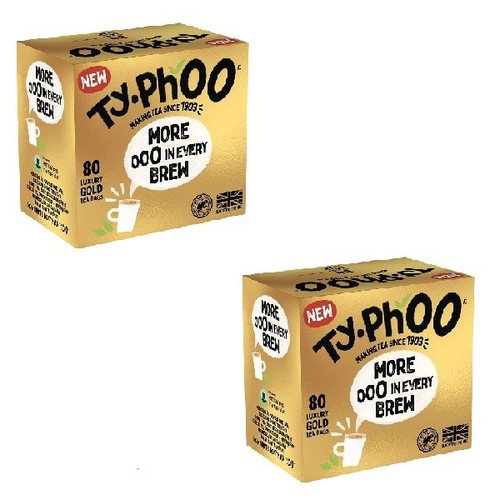 Typhoo gold tea - gold, bags