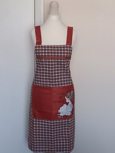 Vintage style gingham apron - gingham,