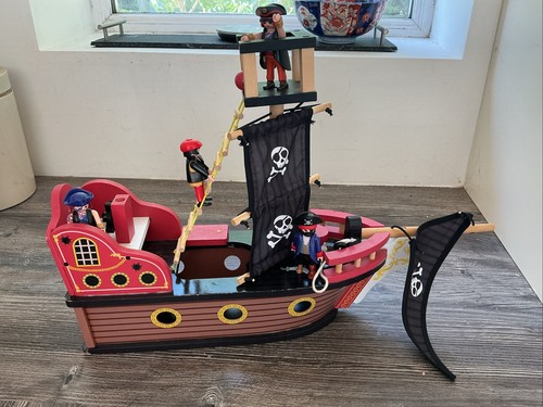 Child wooden pirate ship - child’s,