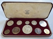 Royal Mint Queen Elizabeth II Coronation 1953 - Set of 10 Proof Coins
