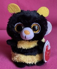 Keel Toys Mini Motsu Buzz Bumble Bee Yellow Black Soft Plush Toy 4” Tag