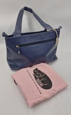 Ciccia blue leather handbag - blue,