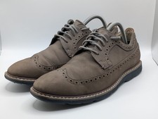 Clarks Gambeson Men Size UK 7 Shoes Suede Lace-Up Longwing Brogues Cushion Plus+