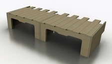 Sliding camper van bed - van, storage