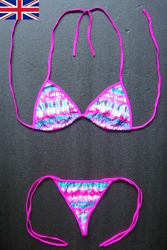 Women pink string bikini - women's,