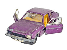 Vintage Dinky Toys No 165 Ford Capri Diecast Car Purple Color UVK 77G Unboxed.