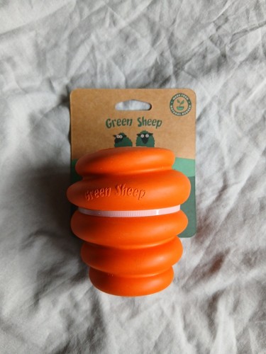 Green sheep treat ball - treat, dog