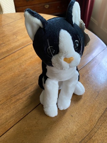 Black white cat soft - black,