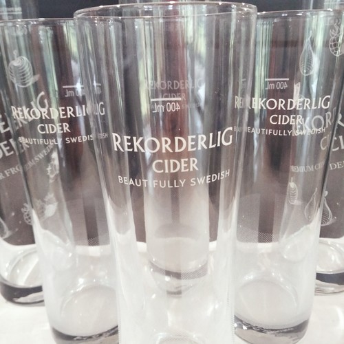Rekorderlig cider glasses 6 - glasses,