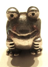 STERLING SILVER GENUINE RETIRED PANDORA 790247  FROGGIE THE FROG SLIDER CHARM