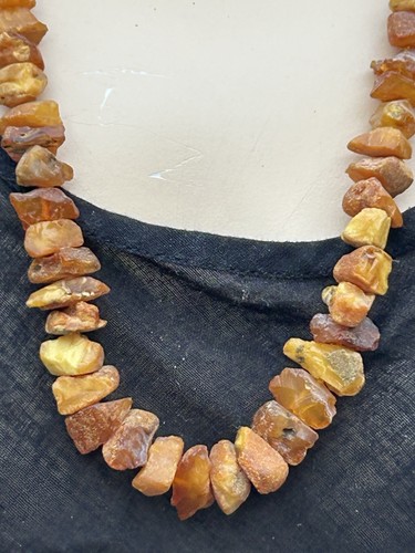 Vintage amber necklace - vintage,