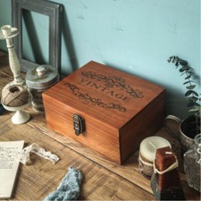 Vintage Wooden Storage Box