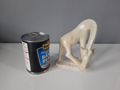 Stone marble carved giraffe - marble,