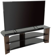 AVF Wood Effect Up To 65 Inch TV Corner Stand Walnut | Modern Living Furniture