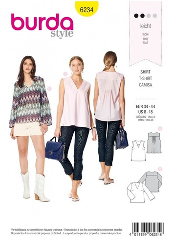 Burda sewing pattern 6234 - pattern,