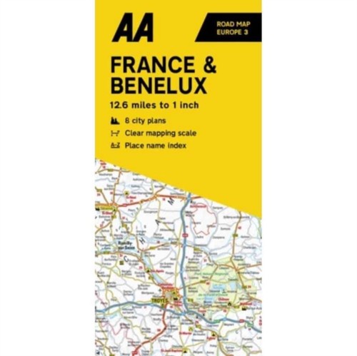 Road map france belgium - aa,