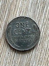 old 1943 steel wheat one cent