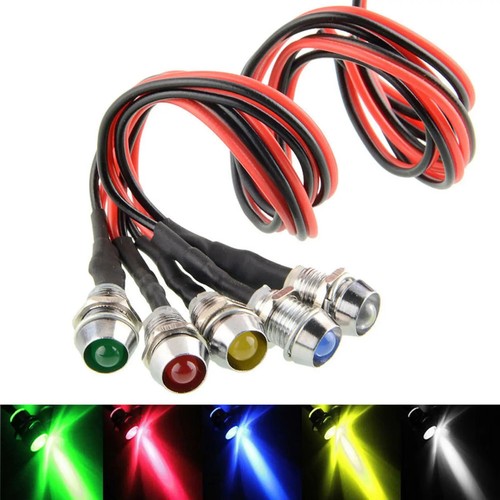 12v led indicator light - 5x, car